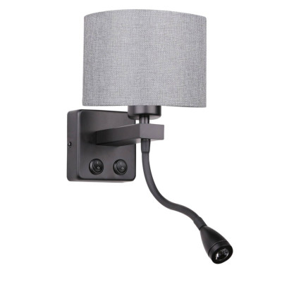 Бра Candellux Polo 18x44 см Чорний (21-75499)