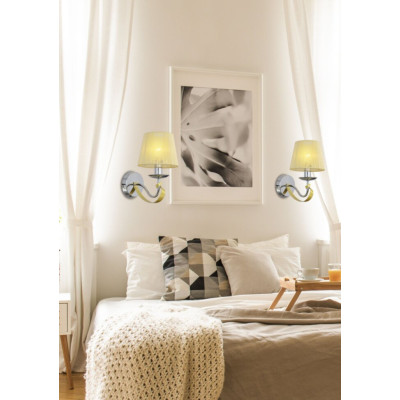 Бра Candellux Diva 15x27 см Золотисто-сріблястий (21-55040) Бра Candellux Diva 15x27 см Золотисто-сріблястий (21-55040)