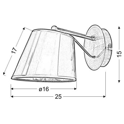 Бра Candellux Cortez 15x15 см Никель (21-54975)