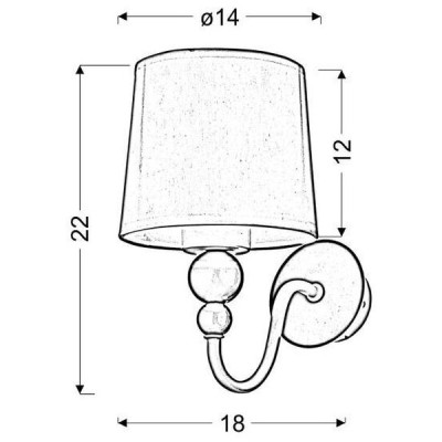 Бра Candellux Bebe 18x22 см Біло-рожевий (21-39163) Бра Candellux Bebe 18x22 см Біло-рожевий (21-39163)