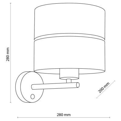 Бра TK Lighting Ілтон 20x28 см Золотисто-білий (TK4770) Бра TK Lighting Ілтон 20x28 см Золотисто-білий (TK4770)