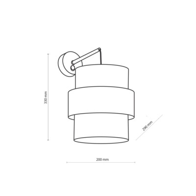Бра TK Lighting Calisto 20x33 см Чорний (TK4708) Бра TK Lighting Calisto 20x33 см Чорний (TK4708)