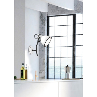 Бра Candellux Zumba 27x28 см Біло-чорний (91-72122) Бра Candellux Zumba 27x28 см Біло-чорний (91-72122)
