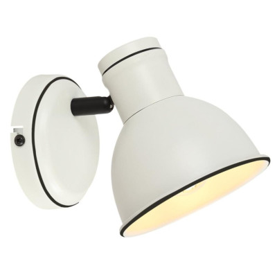 Бра Candellux Zumba 18x14 см Бело-черный (91-72115)