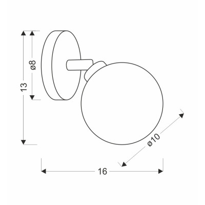 Бра Candellux Rodia 16х15 см Латунь (91-16515) Бра Candellux Rodia 16х15 см Латунь (91-16515)