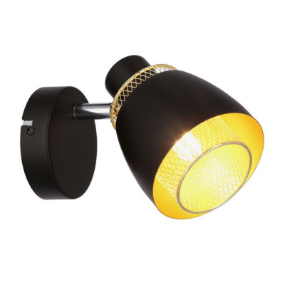 Бра Candellux Aleksandria 16.5x12 см Чорний (91-13750) Бра Candellux Aleksandria 16.5x12 см Чорний (91-13750)