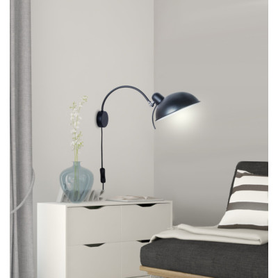 Бра Candellux Nora 21х17.5 см Черный (21-53602) Бра Candellux Nora 21х17.5 см Черный (21-53602)