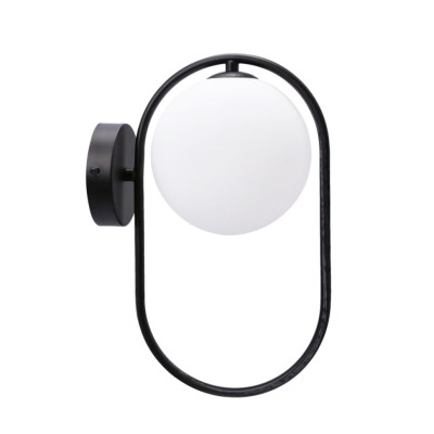 Бра Candellux Cordel 22x32 см Чорний (21-10179) Бра Candellux Cordel 22x32 см Чорний (21-10179)