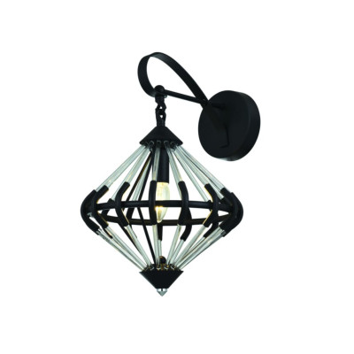 Бра WunderLicht Nh9222 32x43.5 см Черно-прозрачный (NH9222-11RB)