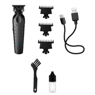 Машинка для стрижки Kemei KM-2299 USB 3 насадки Черный (2390000001)