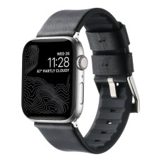 Ремінець Apple Watch 41/Watch 40/Watch 38mm Black Silver (37204_3610739)