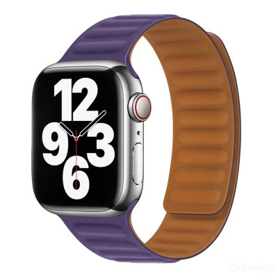 Магнитный ремешок Magnetic Soft Touch Apple Watch 49/Watch 45/Watch 44/Watch 42mm Dark Cherry (37202_3610725)