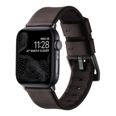 Ремінець Apple Watch 49/Watch 45/Watch 44/Watch 42mm Coffe Black (37203_3610736)