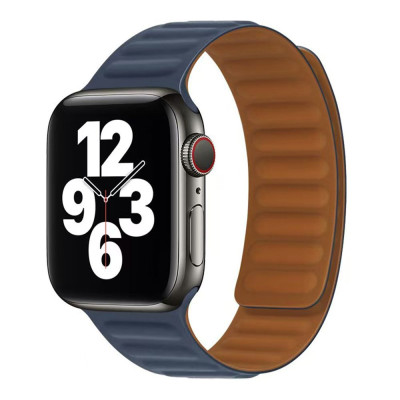 Магнитный ремешок Magnetic Soft Touch Apple Watch 41/Watch 40/Watch 38mm Midnight Blue (37190_3610694)