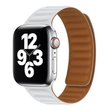 Магнітний ремінець Magnetic Soft Touch Apple Watch 41/Watch 40/Watch 38mm White (37190_3610698)