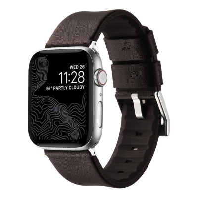 Ремінець Apple Watch 41/Watch 40/Watch 38mm Coffe Silver (37204_3610741)