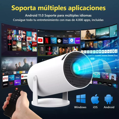 Портативный проектор No Brand HY300 WiFi Bluetooth Белый (2390000008) Портативный проектор No Brand HY300 WiFi Bluetooth Белый (2390000008)