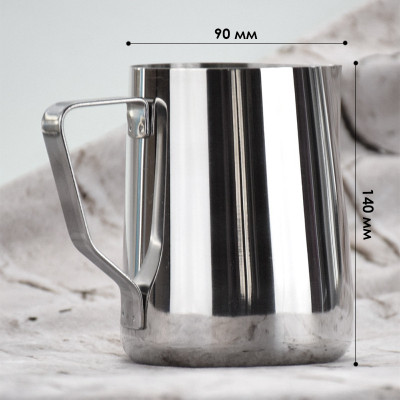 Пітчер Ecocoffeetools LH13 1000 мл Сріблястий (13449-86935) Пітчер Ecocoffeetools LH13 1000 мл Сріблястий (13449-86935)