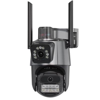 Камера видеонаблюдения No Brand P11-QQ6 8MP WiFi Черный (2390000022) Камера видеонаблюдения No Brand P11-QQ6 8MP WiFi Черный (2390000022)