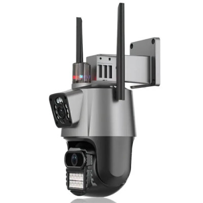Камера видеонаблюдения No Brand P11-QQ6 8MP WiFi Черный (2390000022) Камера видеонаблюдения No Brand P11-QQ6 8MP WiFi Черный (2390000022)