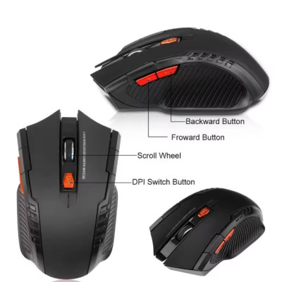 Бездротова мишка No Brand Wireless Bluetooth Mouse 1600 DPI Чорний (SH0000336)