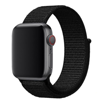 Ремінець Universal Nylon Apple Watch 41/Watch 40/Watch 38mm Black (37188_3610628)