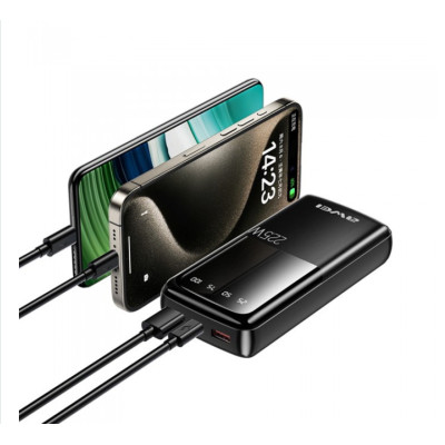 Универсальная мобильная батарея Awei P13K Power bank 20000 mAh 22,5W 9610 Черный (30151467) Универсальная мобильная батарея Awei P13K Power bank 20000 mAh 22,5W 9610 Черный (30151467)