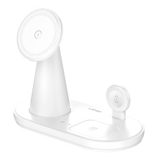 Беспроводная зарядная станция LDNIO WL01 5-в-1 iPhone MagSafe 15W/TWS 5W/Apple Watch 2.5W White (38240_3667938)