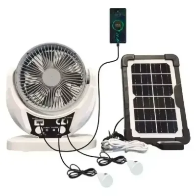 Вентилятор аккумуляторный RIAS 606 4в1 4000mAh 6W Белый (3_06479)