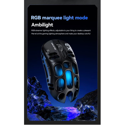 Миша бездротова T-Wolf X3 PAW 3311 12000 DPI 2.4G Bluetooth Black Миша бездротова T-Wolf X3 PAW 3311 12000 DPI 2.4G Bluetooth Black
