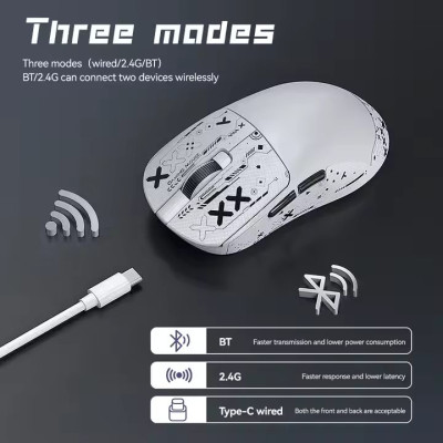 Миша бездротова T-Wolf X9 PAW 3311 12000 DPI 2.4G Bluetooth White Миша бездротова T-Wolf X9 PAW 3311 12000 DPI 2.4G Bluetooth White