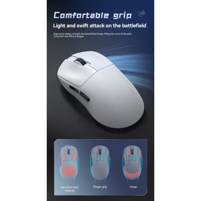 Миша бездротова T-Wolf X9 PAW 3311 12000 DPI 2.4G Bluetooth White Миша бездротова T-Wolf X9 PAW 3311 12000 DPI 2.4G Bluetooth White