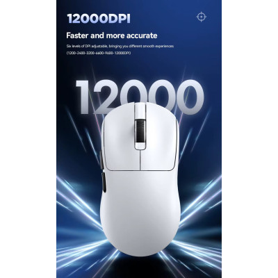 Миша бездротова T-Wolf X9 PAW 3311 12000 DPI 2.4G Bluetooth White Миша бездротова T-Wolf X9 PAW 3311 12000 DPI 2.4G Bluetooth White