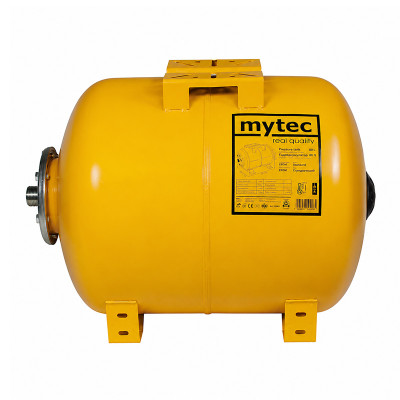 Гідроакумулятор сталевий Mytec 80 л горизонтальний Жовтий