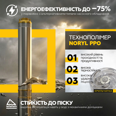Насос глубинный Mytec 4STM/8 370 H 55м Q 80л/мин 30 м (67934) Насос глубинный Mytec 4STM/8 370 H 55м Q 80л/мин 30 м (67934)