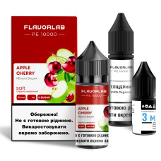 Набор компонентов для самозамеса солевой FlavorLab PE 10000 Apple Cherry яблоко вишня 0-65 мг 30 мл (18202-hbr)