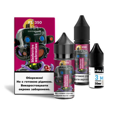 Набор компонентов для самозамеса солевой FlavorLab FL350 Blueberry Watermelon Черничный арбуз 0-65 мг 30 мл (18233-hbr)