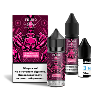 Набор компонентов для самозамеса солевой FlavorLab FL350 Strawberry Dragonfruit Клубника Драконий фрукт 0-65 мг 30 мл (18236-hbr)