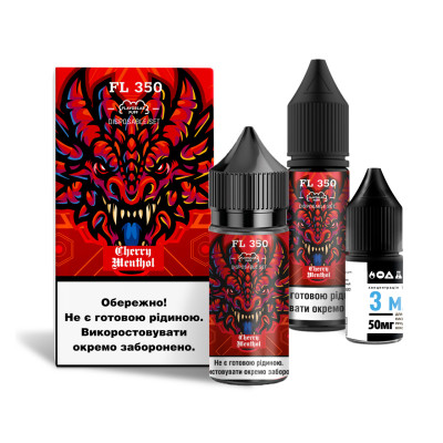 Набор компонентов для самозамеса солевой FlavorLab FL350 Cherry Menthol Вишневый ментол 0-65 мг 30 мл (18237-hbr)