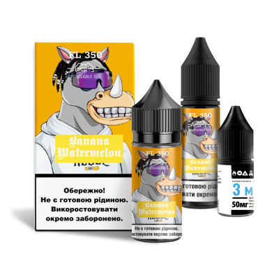 Набір компонентів для самозамісу сольовий FlavorLab FL350 Banana Watermelon Банан Кавун 0-65 мг 30 мл (18240-hbr)