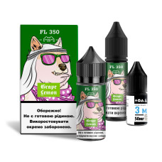 Набор компонентов для самозамеса солевой FlavorLab FL350 Grape Lemon Виноград Лимон 0-65 мг 30 мл (18242-hbr)