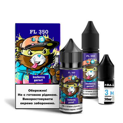 Набор компонентов для самозамеса солевой FlavorLab FL350 Blueberry Garnett Черника гранат 0-65 мг 30 мл (18251-hbr)
