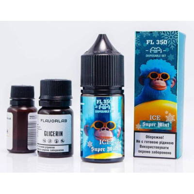 Набір компонентів для самозамісу сольовий FlavorLab FL350 30 мл Supermint 0-50 мг (18254-hbr)