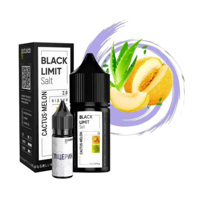 Набір компонентів для самозамішування сольової заправки Black Limit Cactus Melon кактус диня 0-65 мг 30 мл (18279-hbr)
