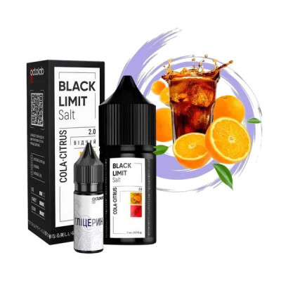 Набір компонентів для самозамішування сольової заправки Black Limit Cola Citrus кола цитрус 0-65 мг 30 мл (18274-hbr)