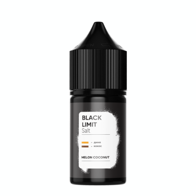 Набір компонентів для самозамішування сольової заправки Black Limit Melon Coconut диня кокос 0-65 мг 30 мл (18273-hbr)