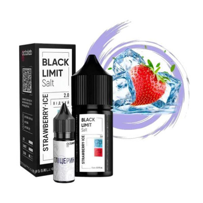 Набор компонентов для самозамеса солевой заправки Black Limit Strawberry Ice клубника лёд 0-65 мг 30 мл (18277-hbr) Набор компонентов для самозамеса солевой заправки Black Limit Strawberry Ice клубника лёд 0-65 мг 30 мл (18277-hbr)