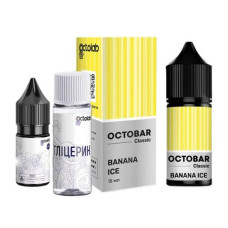 Набір компонентів для самозамісу сольової заправки Octobar Classic Banana Ice 0-65 мг 30 мл (18303-hbr)