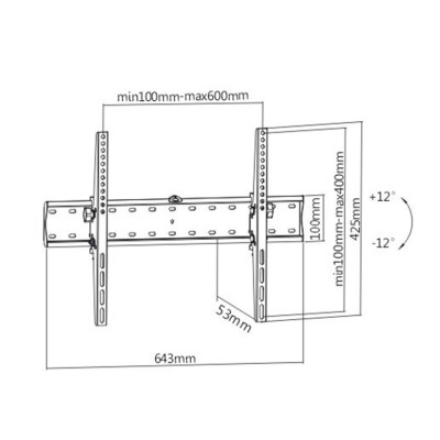 Кронштейн Gembird WM-70T-02 40,6х45х60 см Черный (110624065) Кронштейн Gembird WM-70T-02 40,6х45х60 см Черный (110624065)