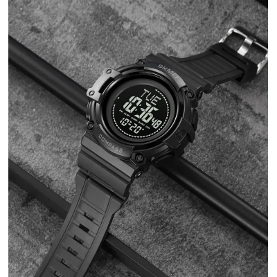 Спортивные часы мужские Skmei 2233 compass Черный (2633529390)
